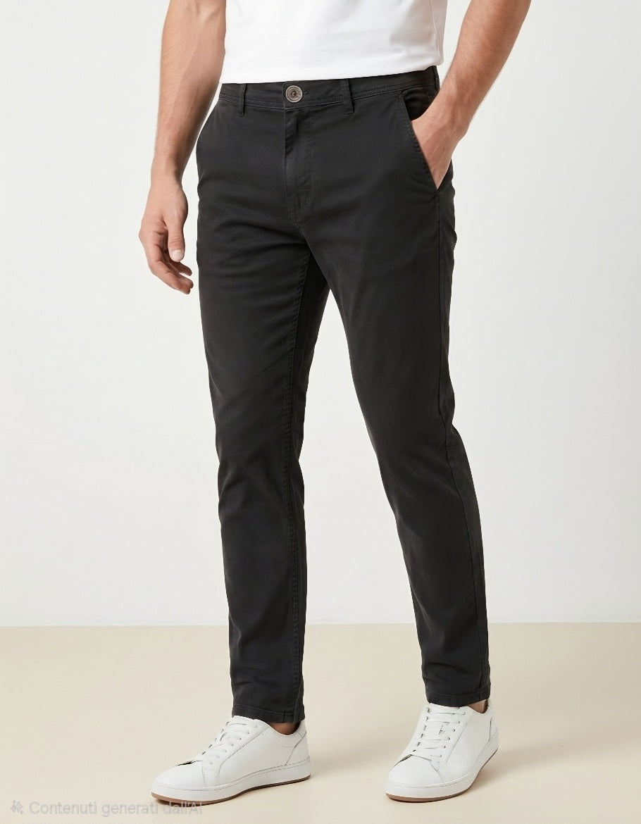 Pantalone nero tasca america