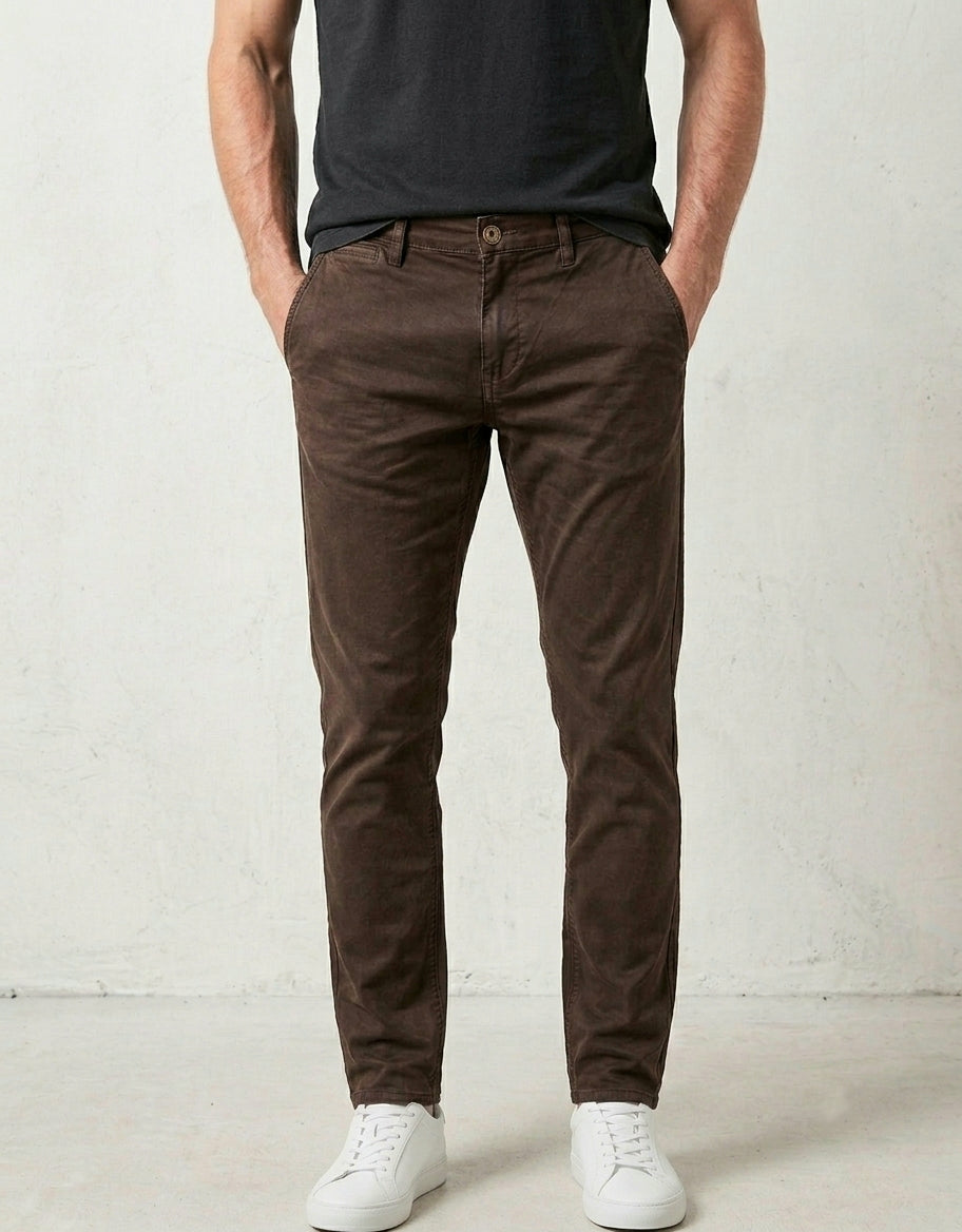 Pantalone marrone tasca america