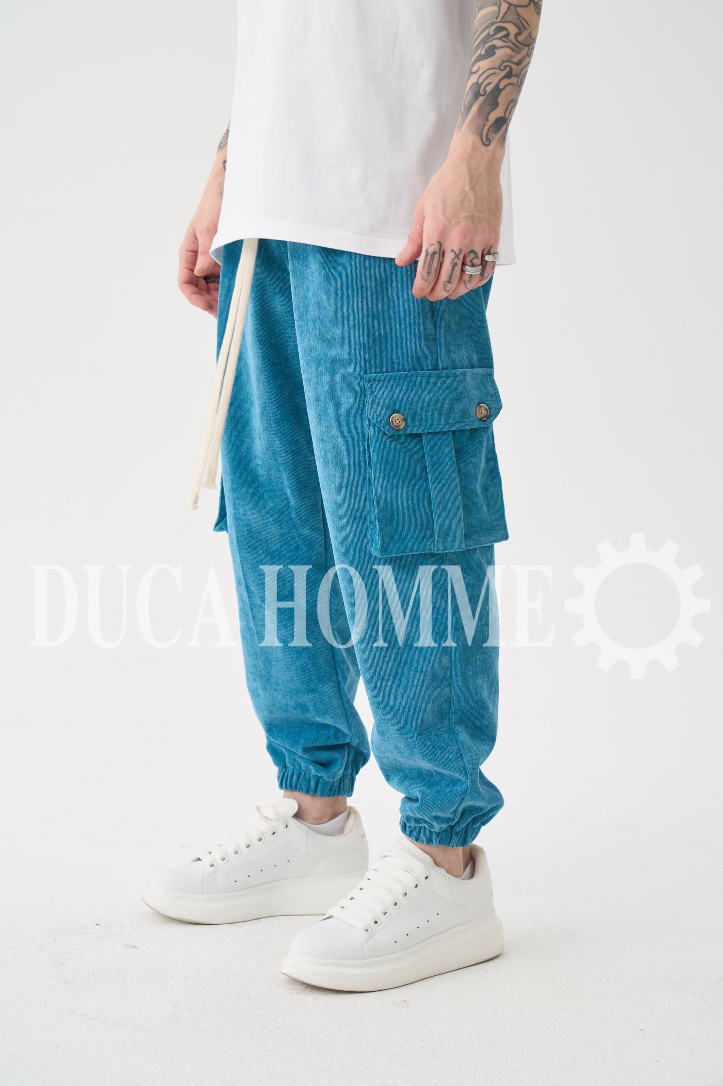 Pantalaccio cargo colore petrolio