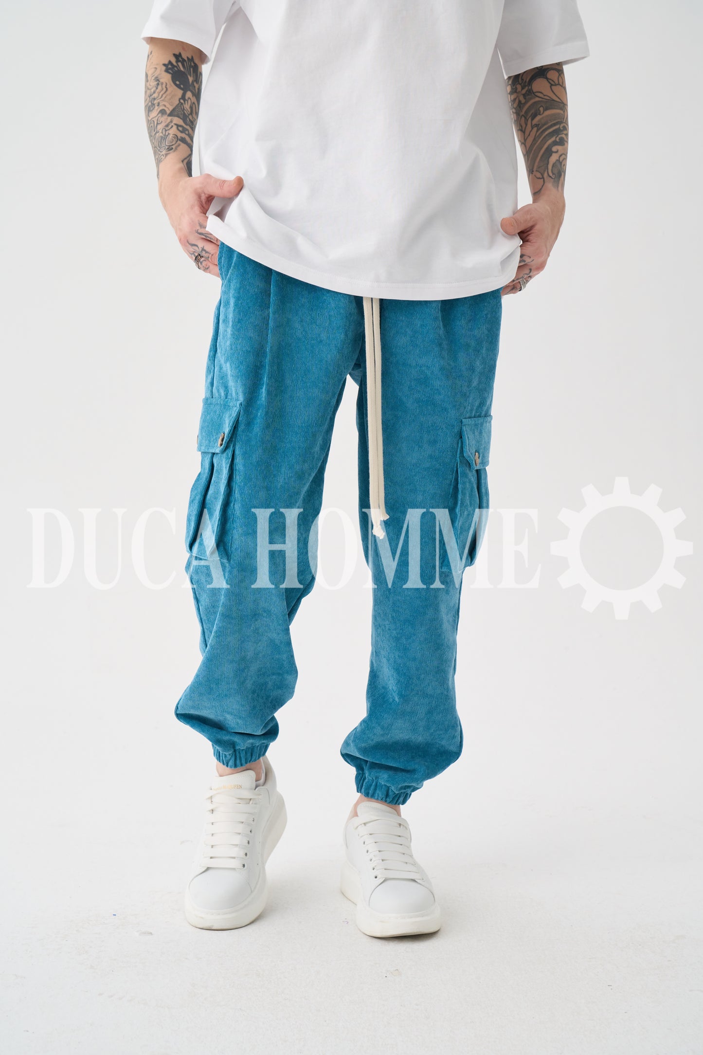 Pantalaccio cargo colore petrolio