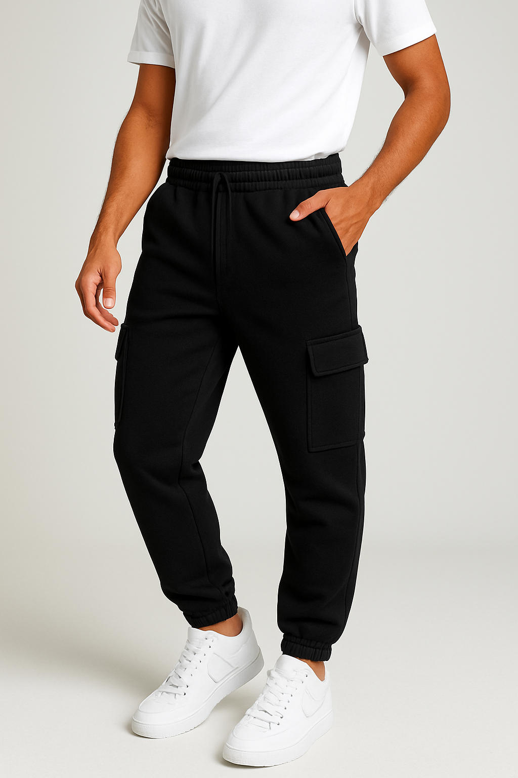 Pantalaccio tuta cargo duca homme nero