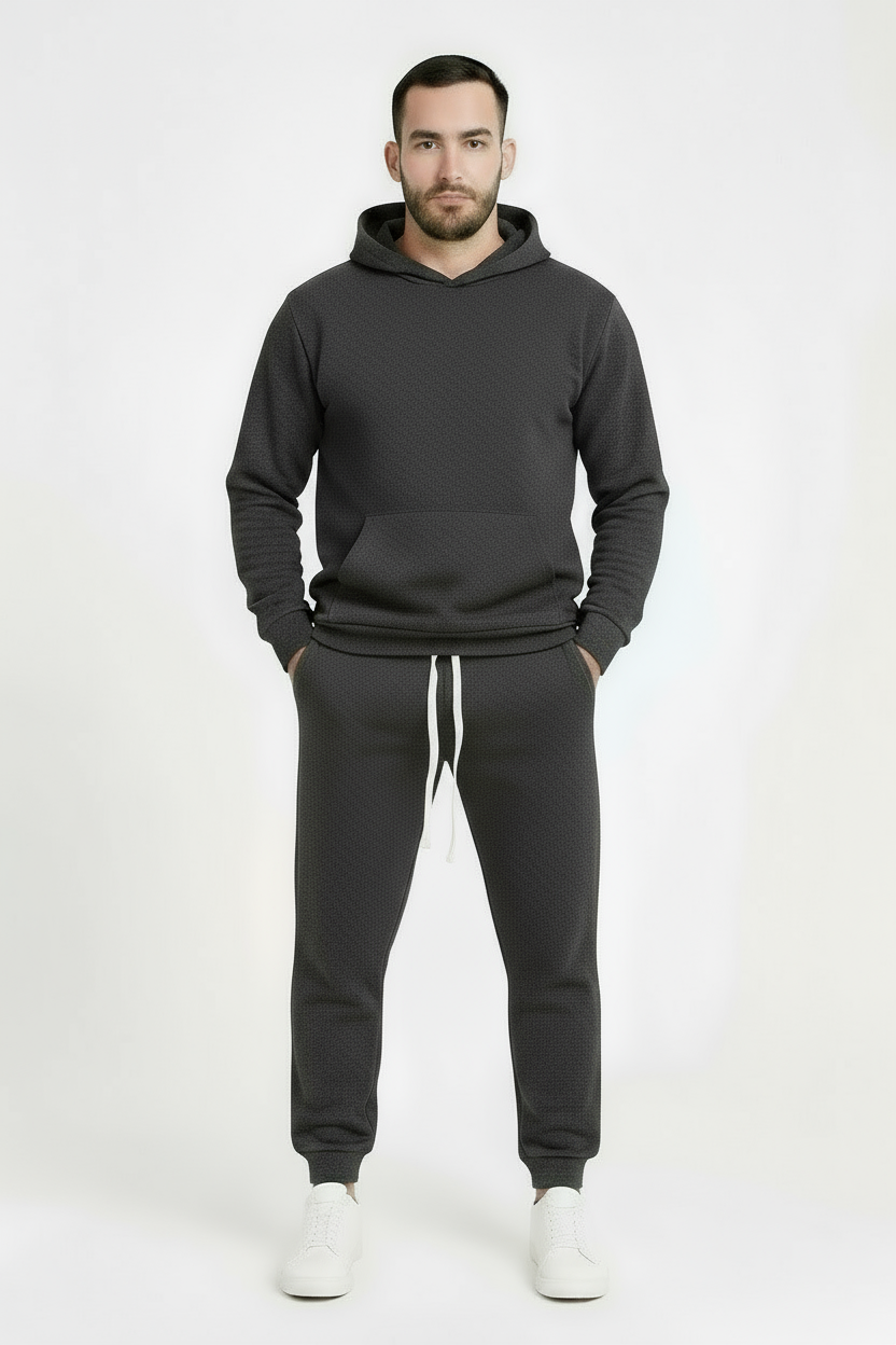 Tuta completa felpata Grigio scuro DUCA HOMME