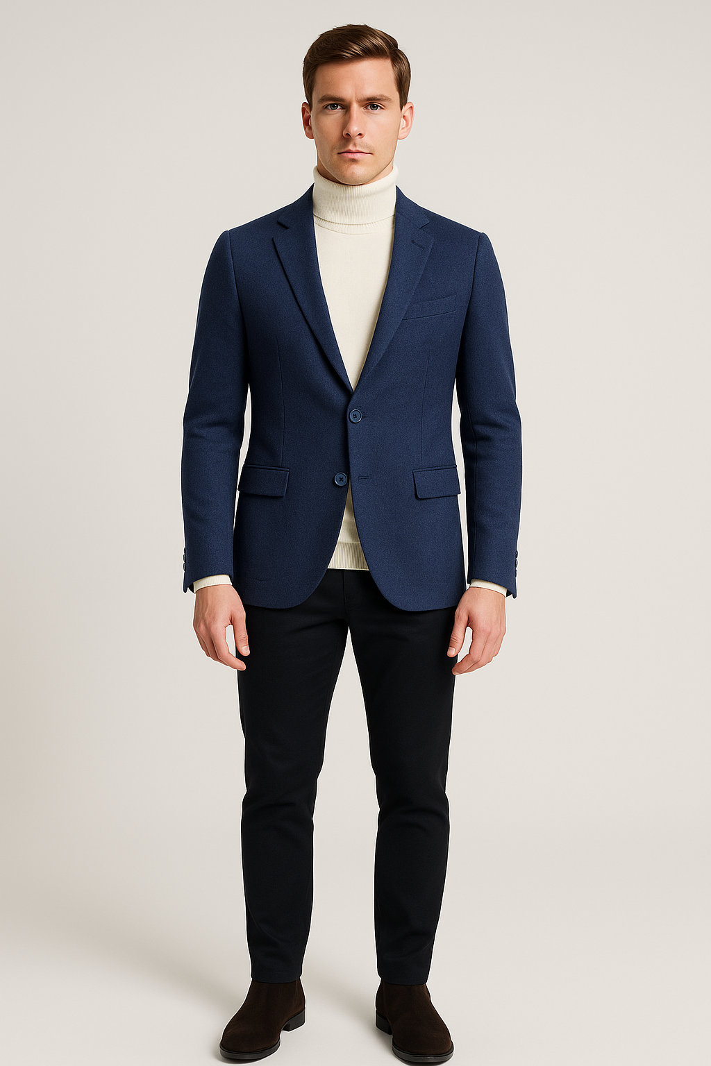 Giacca elegante blu scuro