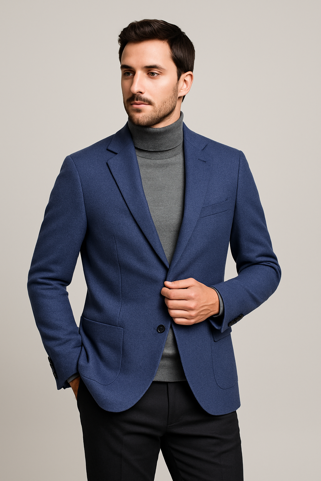 Giacca elegante blu chiaro