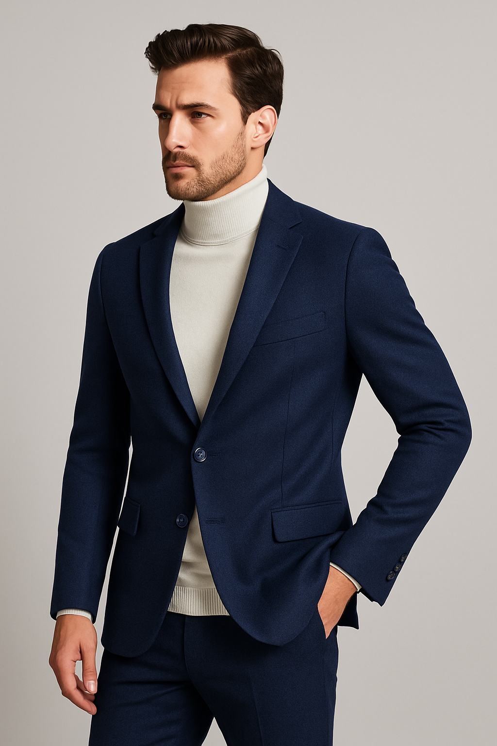 Giacca elegante blu scuro