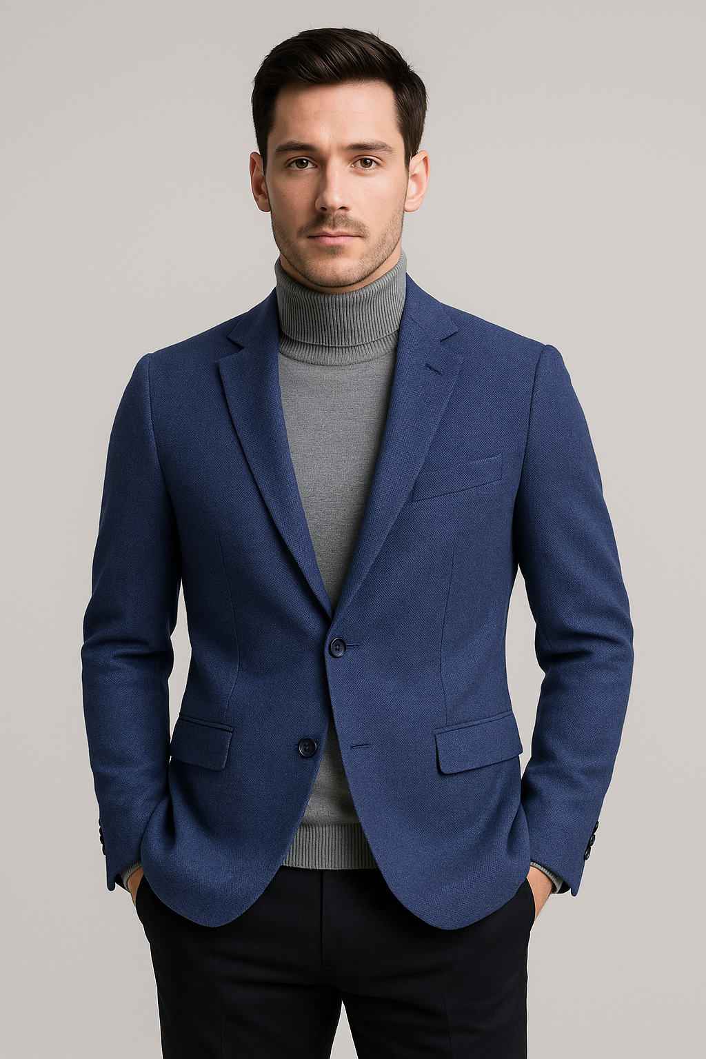 Giacca elegante blu chiaro